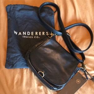 Brand new wonders real leather crossbody purse